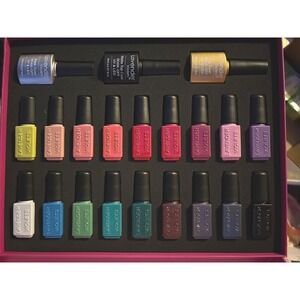 Lavender Violets 21 Pcs Soak Off Gel Nail Polish Set Matte Glossy Top Base‎ Coat